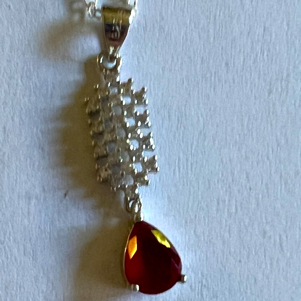 Ruby & Topaz Pendant
